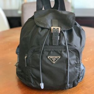 Prada nylon black backpack